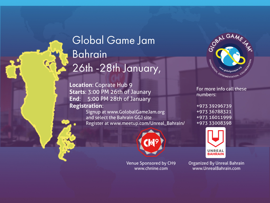 Join Global Game Jame 2018 in Bahrain