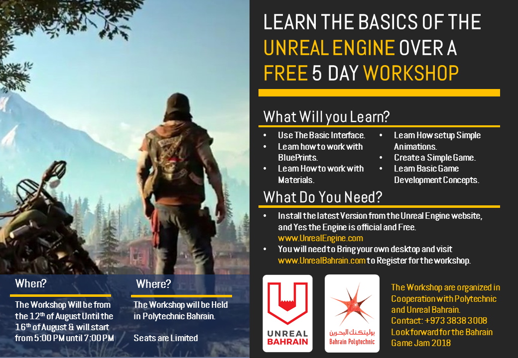 Learn the Basics of Unreal Engine 4 August Workshop